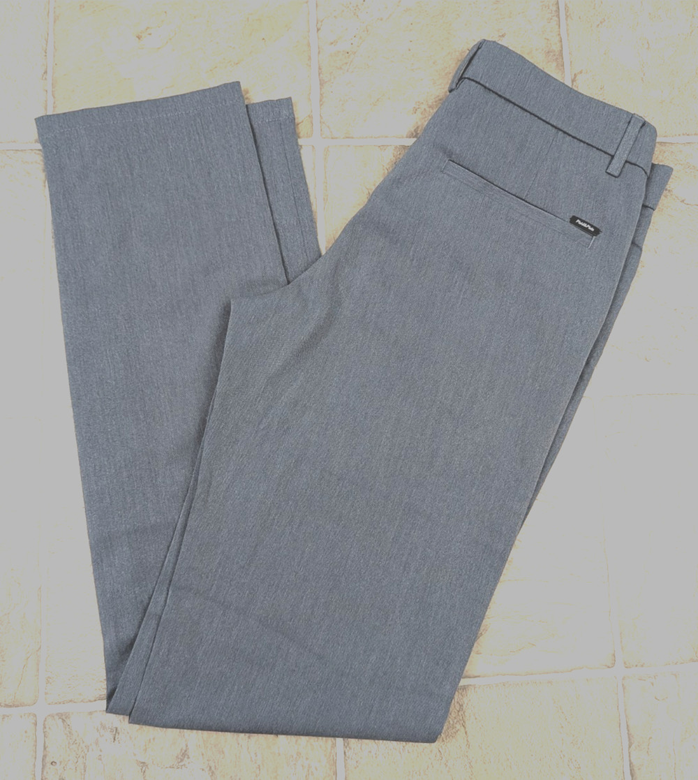 Plaid & Plain sz 30/34 Slim Fit Pants blue gray lightweight men 0424